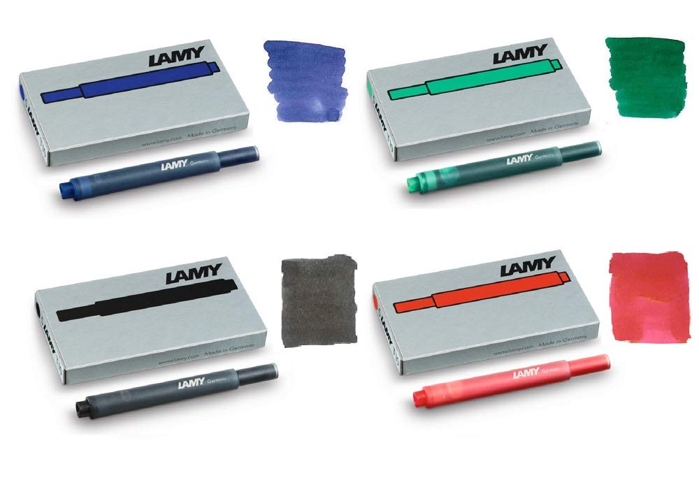 Amazon | Lamy T10万年筆インクカートリッジ-ミックス4パック（20